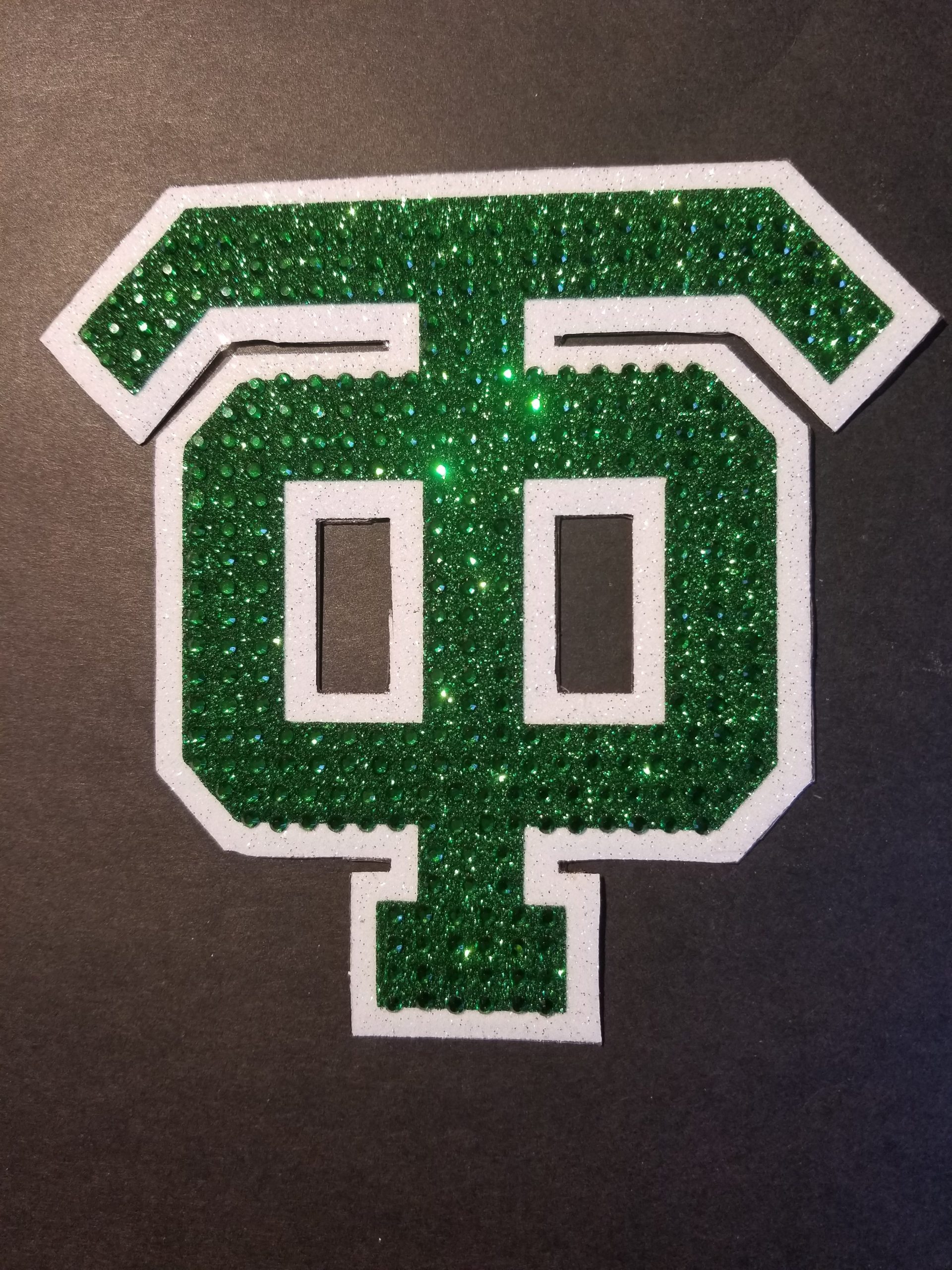 TOHS Glitter and Rhinestone Decal