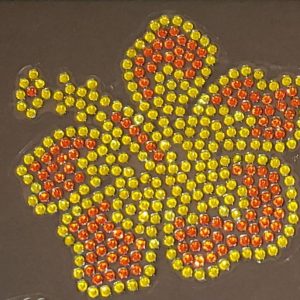 Rhinestone Car Decals - Hibiscus Flower - custom colors!