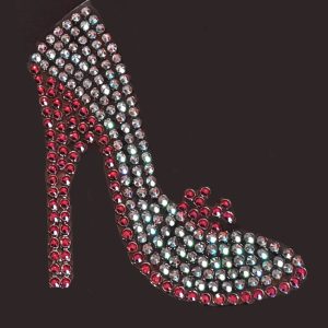 Rhinestone Car Decals - Sexy Shoe - custom colors!