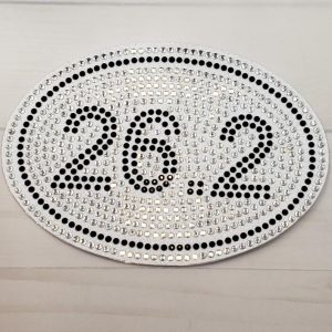 Rhinestone Car Decals - 26.2 Marathon Acheivement - custom colors!