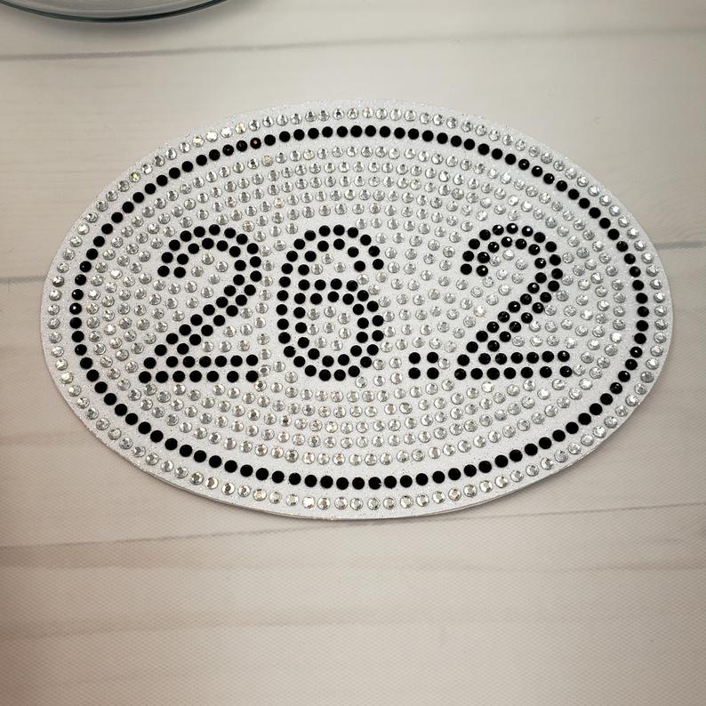 Rhinestone Car Decals - 26.2 Marathon Acheivement - custom colors! - Image 2