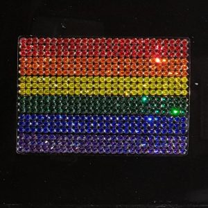 Rhinestone Car Decals - Pride Flag