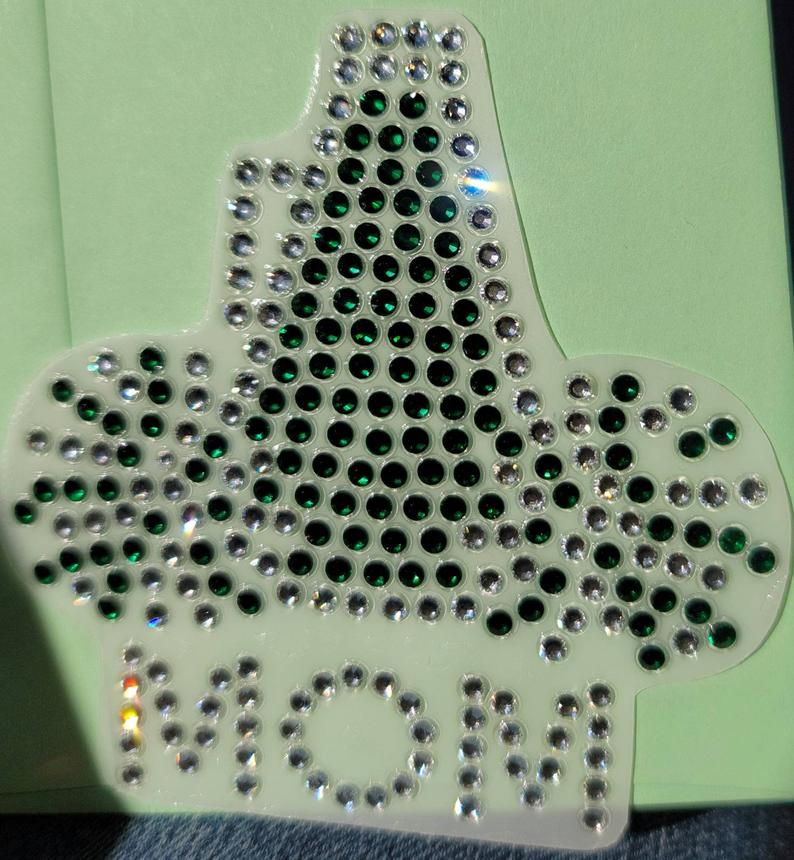 Rhinestone Car Decals - Cheer Pom Poms - custom colors!